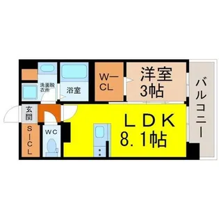 デュオフラッツ栄【11階】の間取り