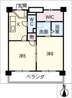 マリンハイツ【2階】の間取り