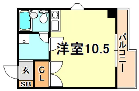 ヌーベルフルーブ【4階】の間取り