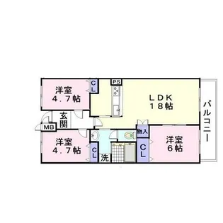 戴慶カーサグラシア【11階】の間取り