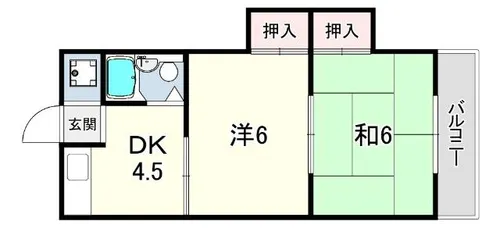 サリーズ西明石【2階】の間取り