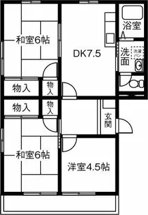 ナカシマハイツ【302号室】の間取り