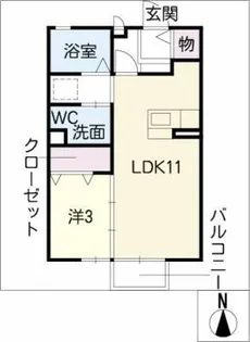 FitⅡ【2階】の間取り