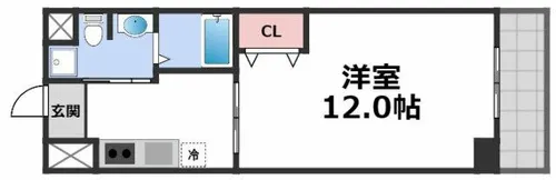 フェリスsekime【6階】の間取り