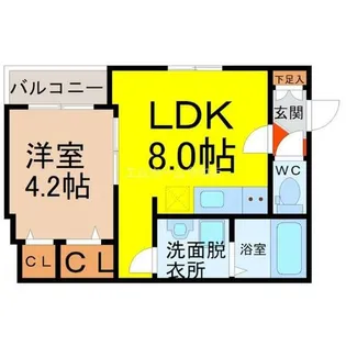 Le Ciel 大秋町【3階】の間取り