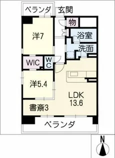 アシベル鶴舞【3階】の間取り
