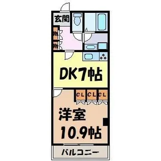 セイント橘【9階】の間取り