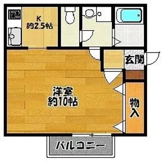 クレセントコートA棟【1階】の間取り