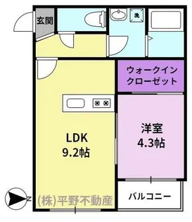 Brave Base花畑駅南【1階】の間取り