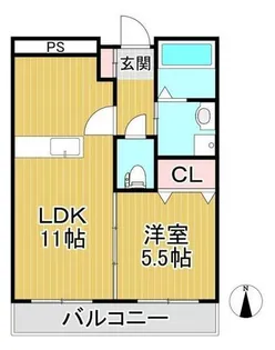 ブランドルフ【407号室】の間取り