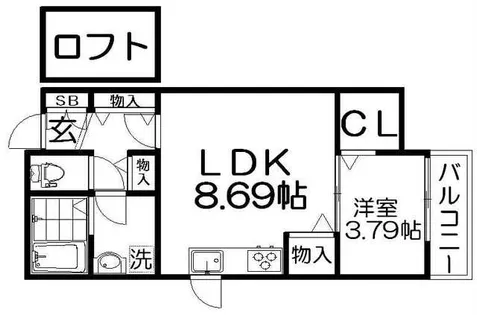 ディアコート光善寺【1階】の間取り