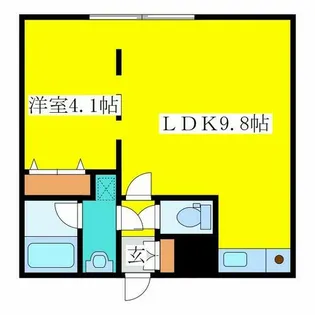 ノースバレー【2階】の間取り