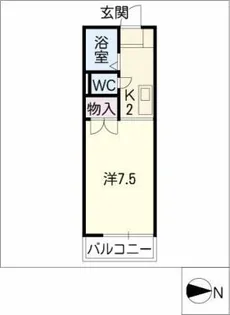 ジュネストーコー【2階】の間取り