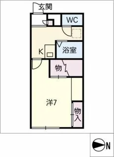 モンレーヴ常滑【1階】の間取り