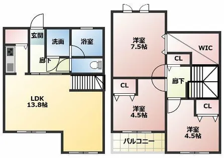 ヴィラマルタカ G【1階】の間取り