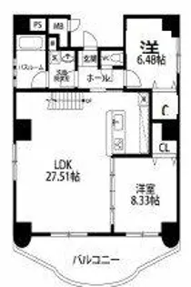 THE PREMIUM AQUA【9階】の間取り