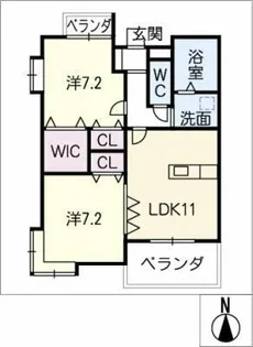 ライムライト AⅡ【3階】の間取り