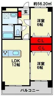 アン・レーヴ【5階】の間取り