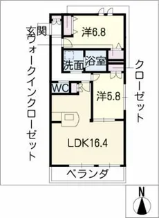 ブラン・ミュール【3階】の間取り