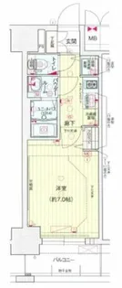 プレサンス大阪福島シエル【5階】の間取り