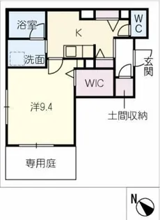 仮)シャーメゾン中条町【1階】の間取り