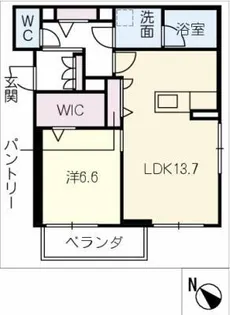 仮)シャーメゾン中条町【2階】の間取り