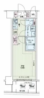 アドバンス西梅田【7階】の間取り