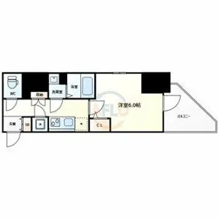 エスリードレジデンス大阪谷町ザ・マークス【3階】の間取り