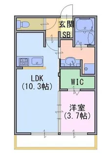 グレース洛西口 B棟【1階】の間取り