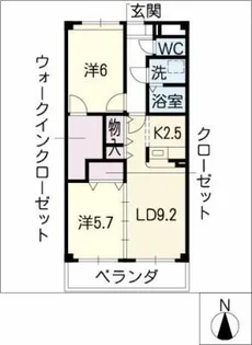 ベルヴィレッジ明円【3階】の間取り