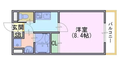Vorona【501号室】の間取り