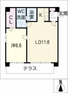 GRAND PLACE KAKUOZAN【1階】の間取り