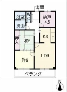 サンコーマンション【6階】の間取り