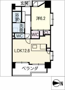 ラクラーレ大曽根【9階】の間取り