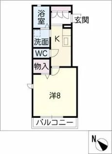 エステート宝【2階】の間取り