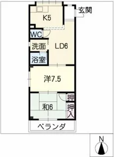 ヒカリハイツ【3階】の間取り
