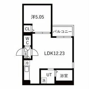 Jack yurakuⅡ【3階】の間取り