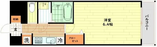 ララプレイス大阪福島アビリテ【2階】の間取り