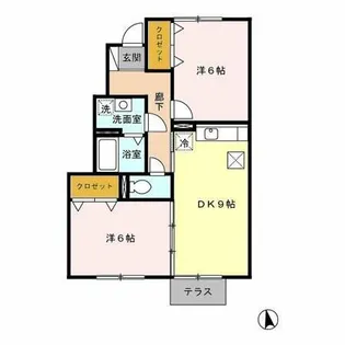 ラ・ピュセル A【103号室】の間取り