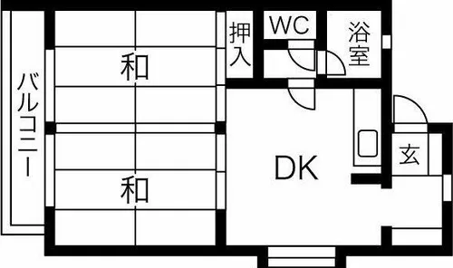 コーポヒロモト【201号室】の間取り