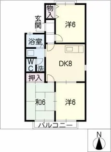 シャトルエイトA棟【1階】の間取り