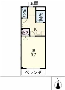 レインボーマンション中山【2階】の間取り