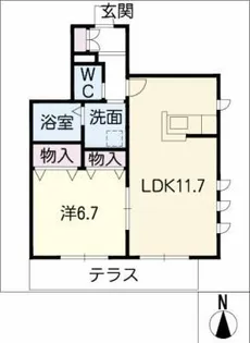 シェトワ【1階】の間取り