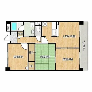 セピアコートタナカ【1階】の間取り