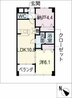 Tiffany【6階】の間取り