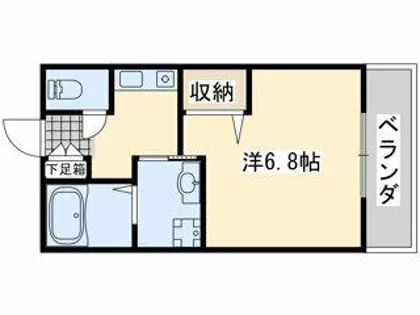 セジュールMARUGEN B棟【1階】の間取り