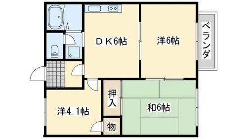 ハウディサガラ【2階】の間取り