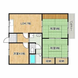 ロジュマンセフィラA棟【1階】の間取り