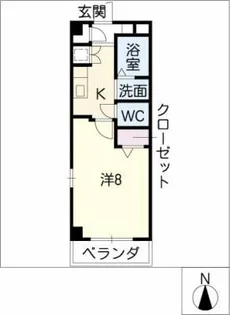 スカル本町【2階】の間取り