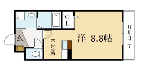 ディアコート広野【2階】の間取り